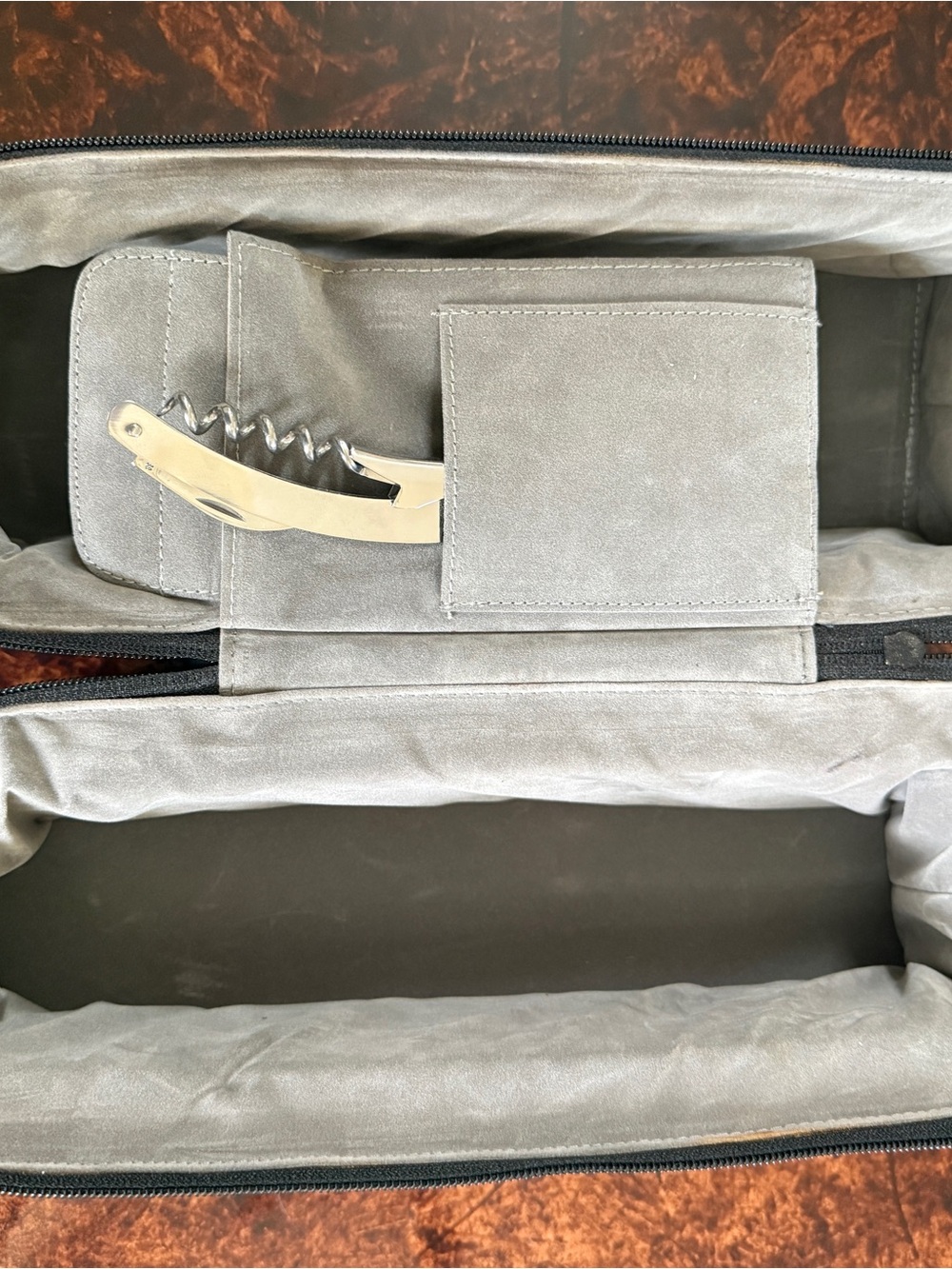 Travel wine bottle protected case